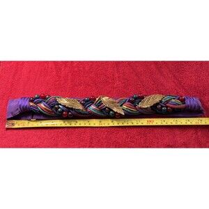 Women’s Belt 80s Purple Floral Adjstbl Waist Belt Fall/Thanksgiving theme